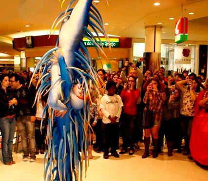 Quem estava no shopping pode fazer foto bem de pertinho |