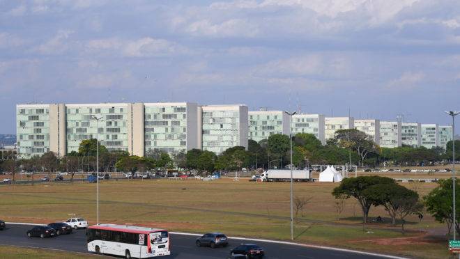 Esplanada dos Ministérios, em Brasília