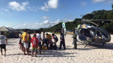 Operação verão: helicóptero da Polícia Militar do Paraná.
