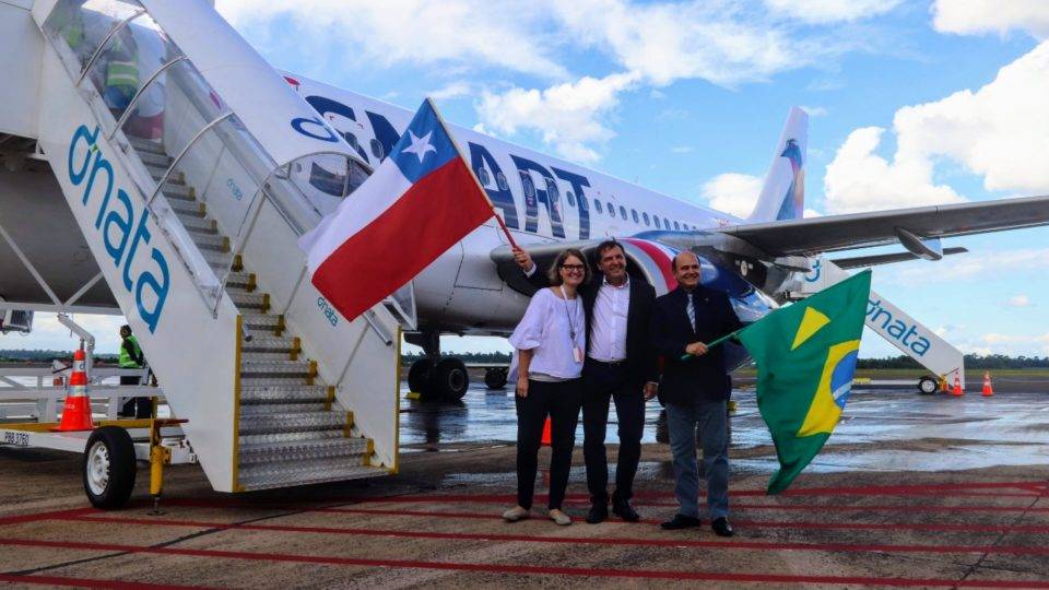 Voo inaugural JetSmart Foz do Iguaçu Santiago