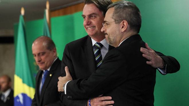 Abraham Weintraub e Jair Bolsonaro