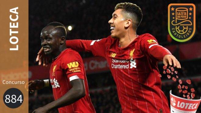 Jogo do Liverpool está na Loteca 884