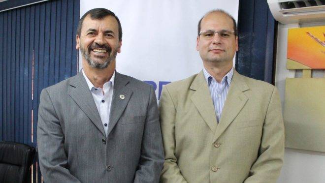 Carlos Magno Bittencourt e Eduardo André Cosentino, presidente e vice do Corecon