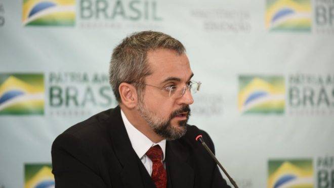 O ministro da Educação Abraham Weintraub.