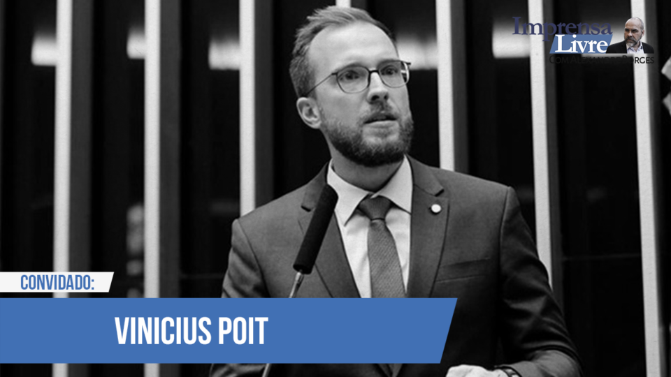 Deputado federal Vinicius Poit concede entrevista ao Imprensa Livre, da Gazeta do Povo