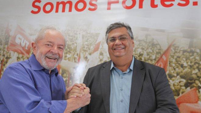 Encontro entre Lula e Flávio Dino.