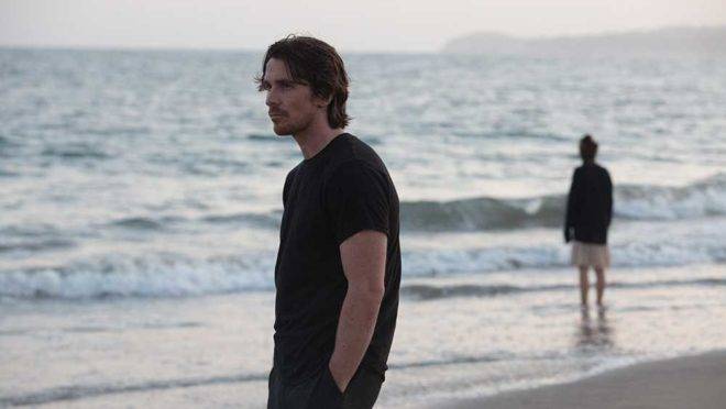 Christian Bale em cena de "Cavaleiro de copas", de Terrence Malick