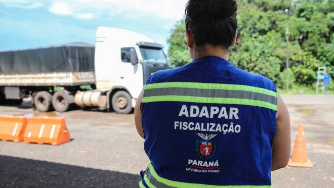 Posto de fiscalização da ADAPAR em Barracão