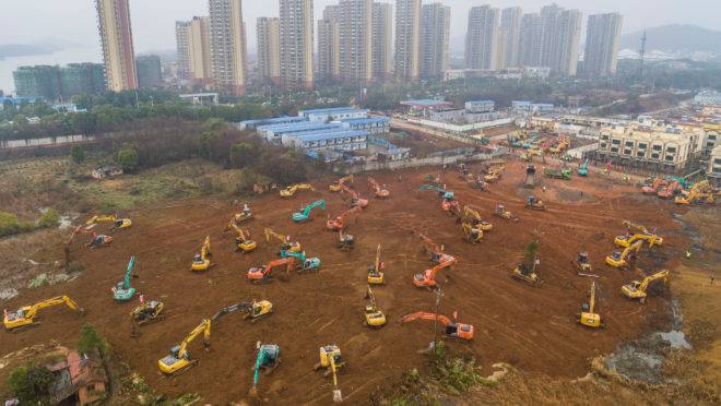 Construção hospital china