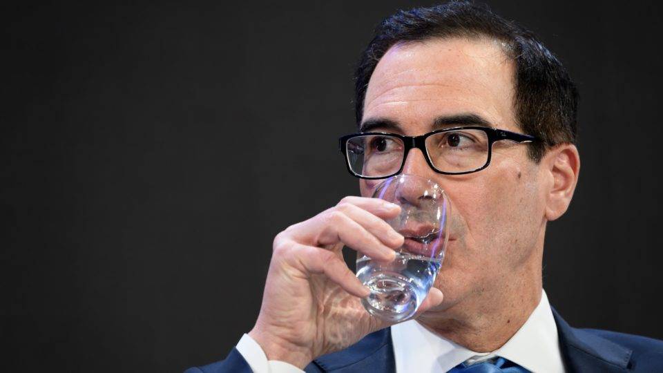 O secretário do Tesouro norte-americano, Steven Mnuchin