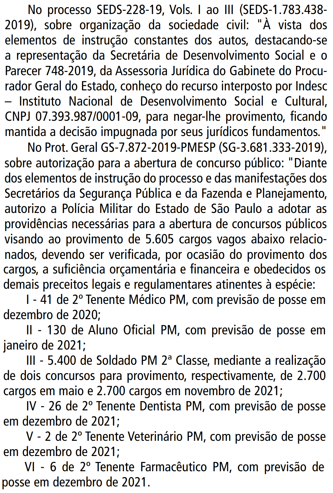 Reprodução das páginas 1 e 3 do DOE-SP de 25/01/2020 Reprodução das páginas 1 e 3 do DOE-SP de 25/01/2020
