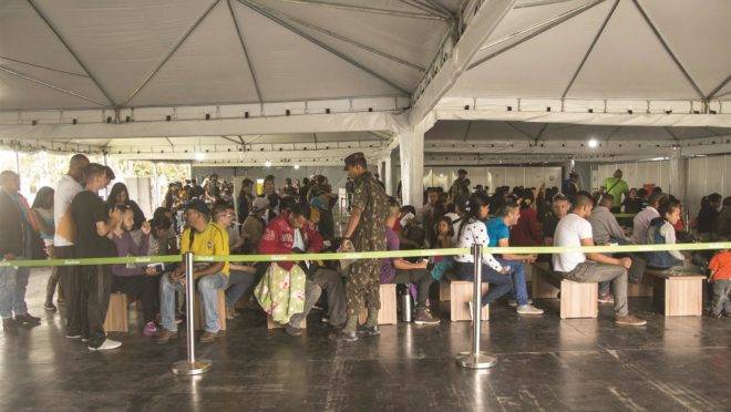Posto da Operação Acolhida em Pacaraima: cidade é a primeira a receber os imigrantes vindos da Venezuela.