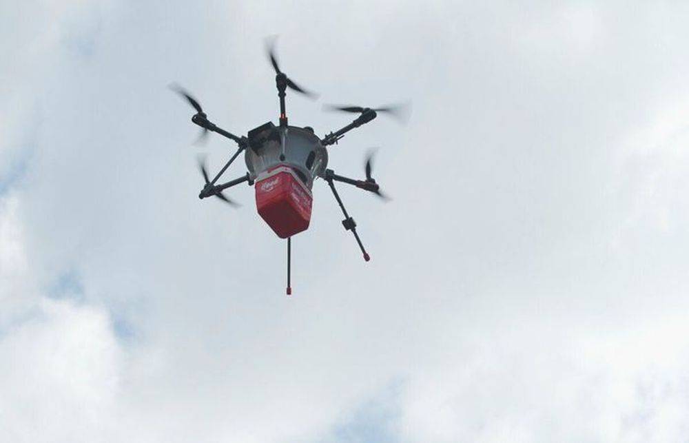 Em um primeiro momento, o objetivo é usar o drone em apenas uma das etapas de entrega, semelhante à ADA. Foto: divulgação. Em um primeiro momento, o objetivo é usar o drone em apenas uma das etapas de entrega, semelhante à ADA. Foto: divulgação.