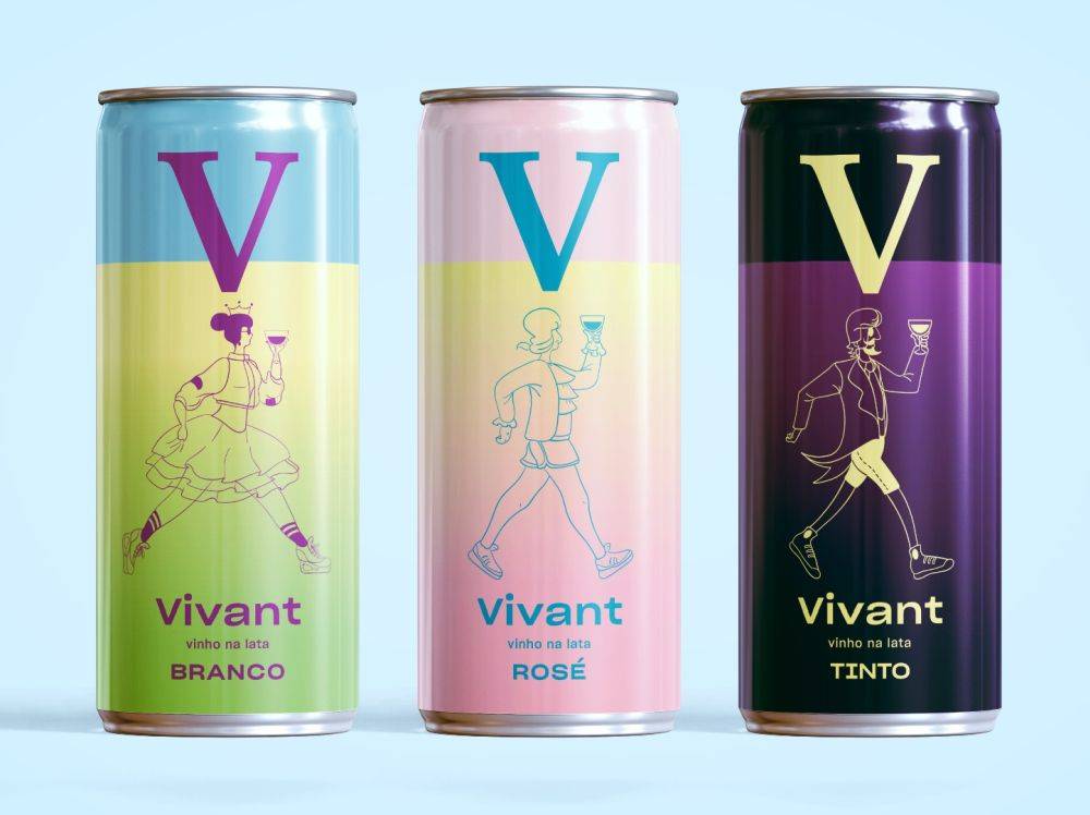 Os vinhos em lata da Vivant são produzidos e envasados em Caxias do Sul (RS). Foto: divulgação. Os vinhos em lata da Vivant são produzidos e envasados em Caxias do Sul (RS). Foto: divulgação.