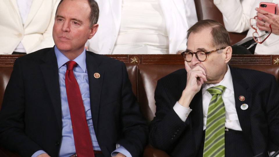 Deputados democratas Adam Schiff e Jerry Nadler