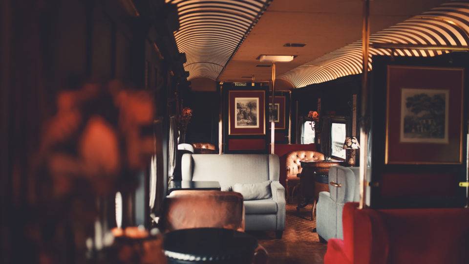Detalhe de um dos vagões de luxo da Serra Verde Express, lançado em 2008.