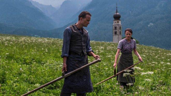 Cena de "Uma vida oculta", de Terrence Malick.