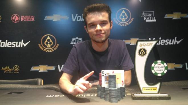 Leonardo foi o grande campeão da primeira etapa do Circuito Resenha do Poker 2020.