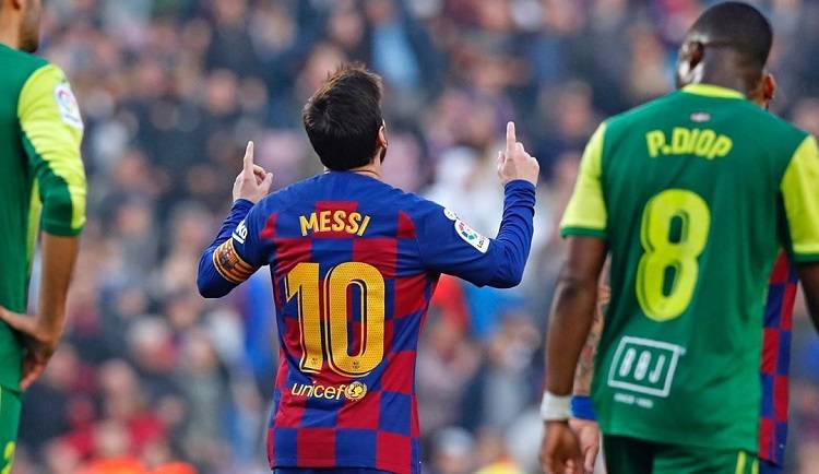 Messi anotou quatro contra o Eibar. Foto: Instagram/Lionel Messi Messi anotou quatro contra o Eibar. Foto: Instagram/Lionel Messi