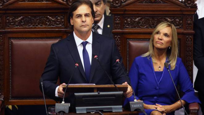 O novo presidente do Uruguai Luis Lacalle Pou