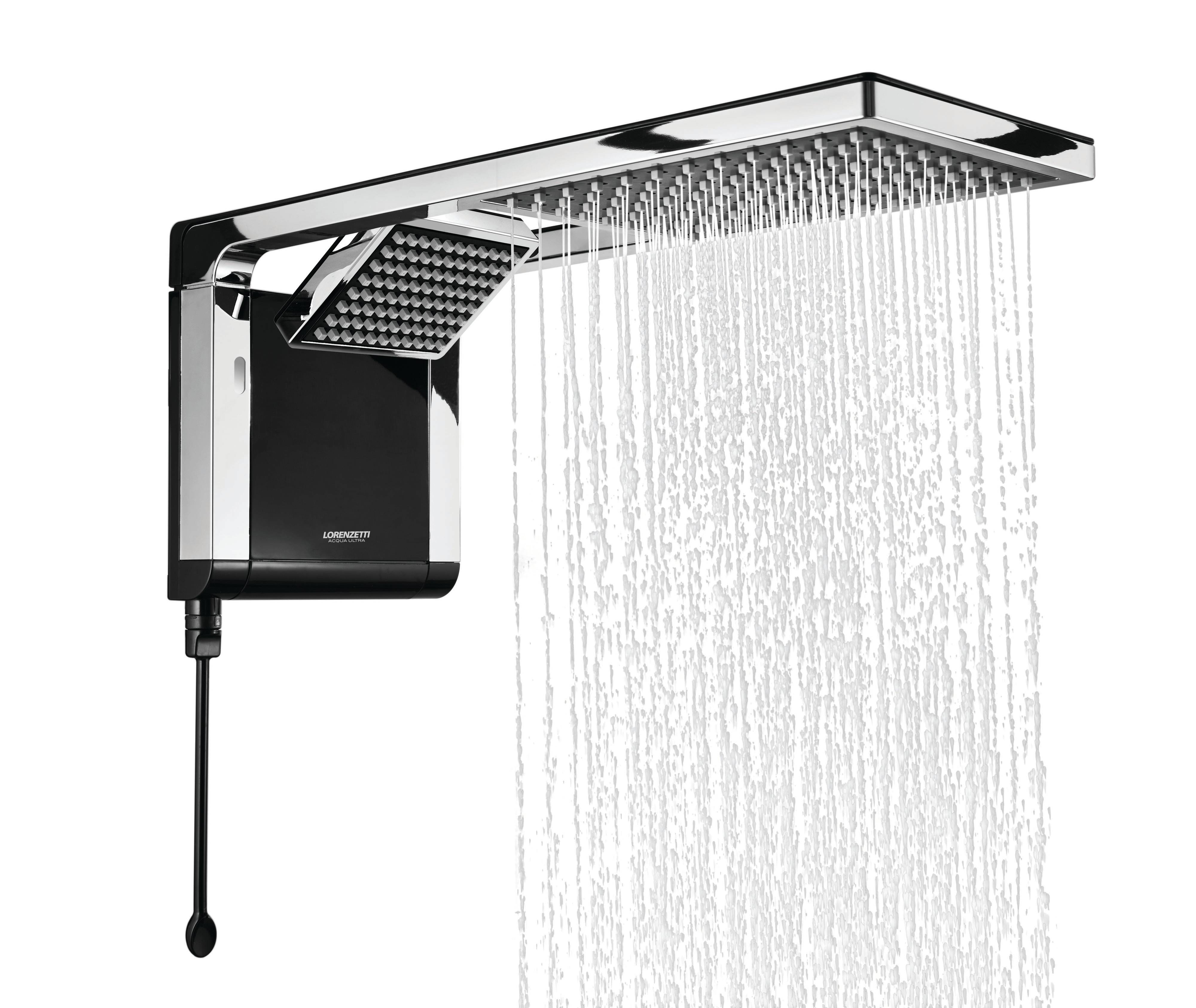 Chuveiro Acqua Duo Flex, lançamento da Lorenzetti, também traz o sistema híbrido de aquecimento da água, além de combinar chuveiro e ducha no mesmo produto. Funciona com aquecedor solar, a gás ou boiler elétrica da marca. Chuveiro Acqua Duo Flex, lançamento da Lorenzetti, também traz o sistema híbrido de aquecimento da água, além de combinar chuveiro e ducha no mesmo produto. Funciona com aquecedor solar, a gás ou boiler elétrica da marca.