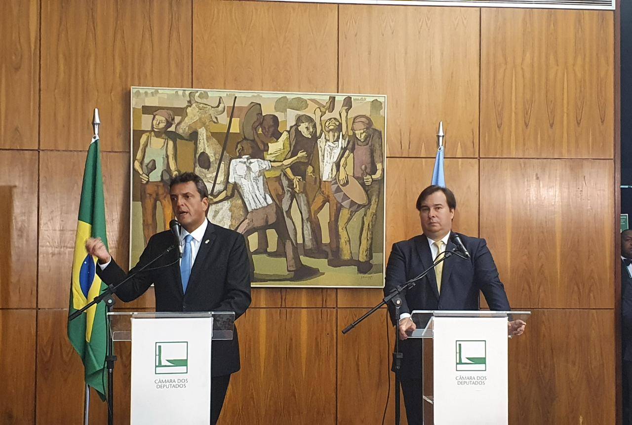 Sérgio Massa e Rodrigo Maia.