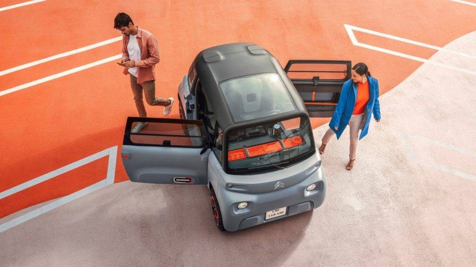 Citroën lança o ‘Ami’, carro elétrico que não precisa de habilitação Citroën lança o ‘Ami’, carro elétrico que não precisa de habilitação