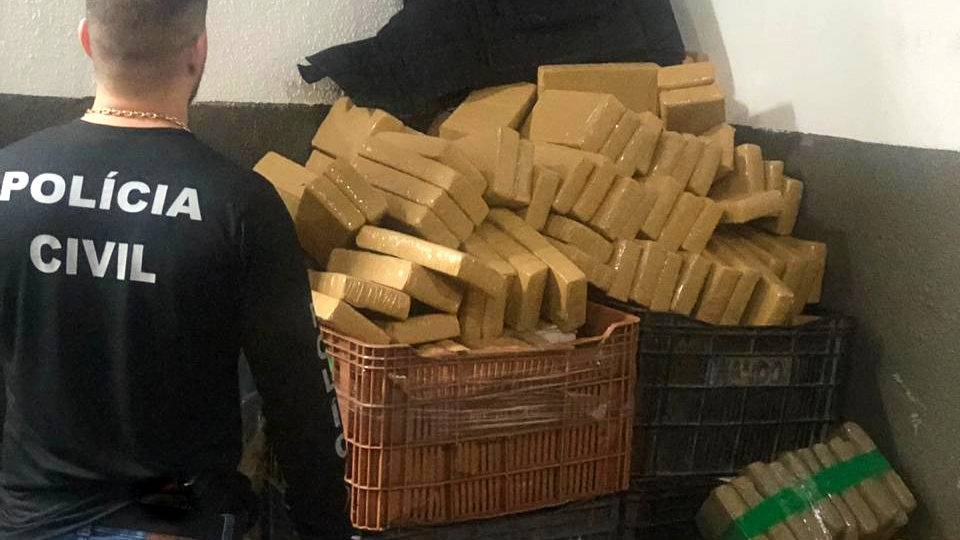 Apreensão de drogas no Paraná cresce 14% em um ano Apreensão de drogas no Paraná