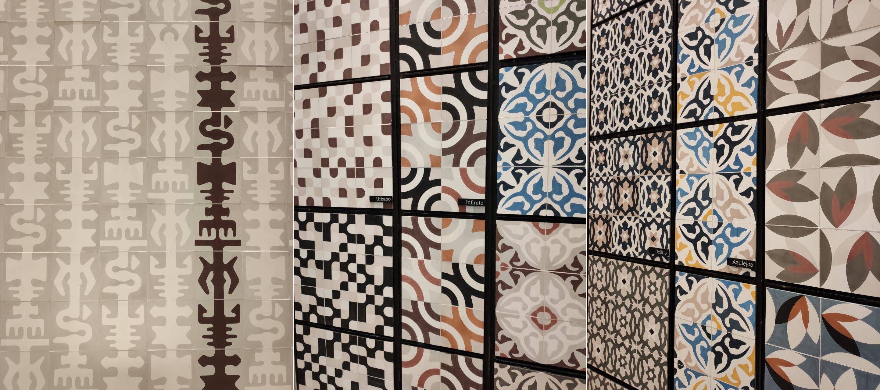 A Adamã, que faz manualmente cada azulejo, apresenta motivos religiosos, da natureza e alguns que lembram até o Rococó em cores que agradam a todos os gostos, indo do fendi ao vermelho vivo. A Adamã, que faz manualmente cada azulejo, apresenta motivos religiosos, da natureza e alguns que lembram até o Rococó em cores que agradam a todos os gostos, indo do fendi ao vermelho vivo.