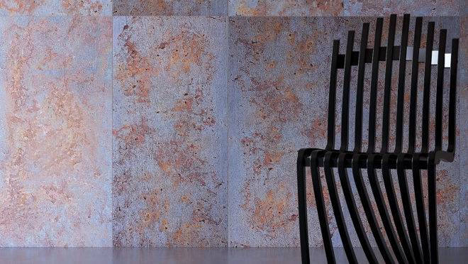 A textura oxidada é uma das tendências para revestimentos em 2020 apresentada na Expo Revestir, maior feira de acabamentos da América Latina.