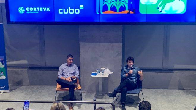 Douglas Ribeiro, diretor de marketing da Corveta e Pedro Prates, co-head do Cubo.