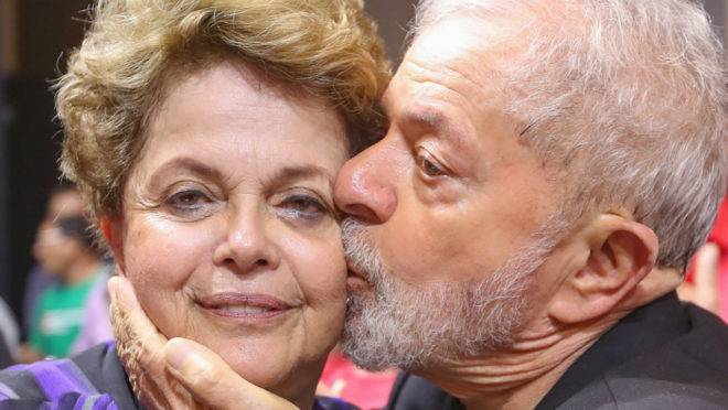 Lula e Dilma, ex-presidentes do PT