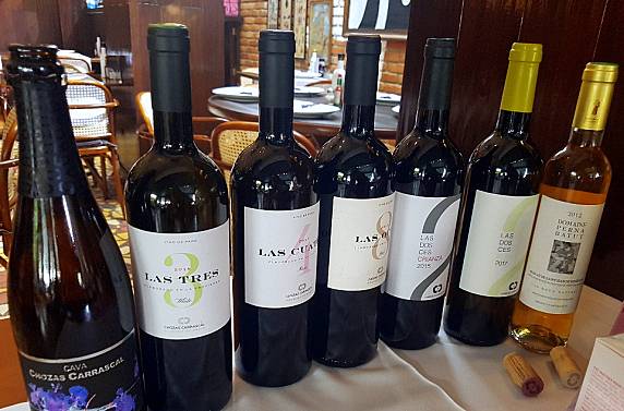 Alguns dos vinhos de Pago da Bodega Chozas Carrascal que foram apresentados em Curitiba. Alguns dos vinhos de Pago da Bodega Chozas Carrascal que foram apresentados em Curitiba.