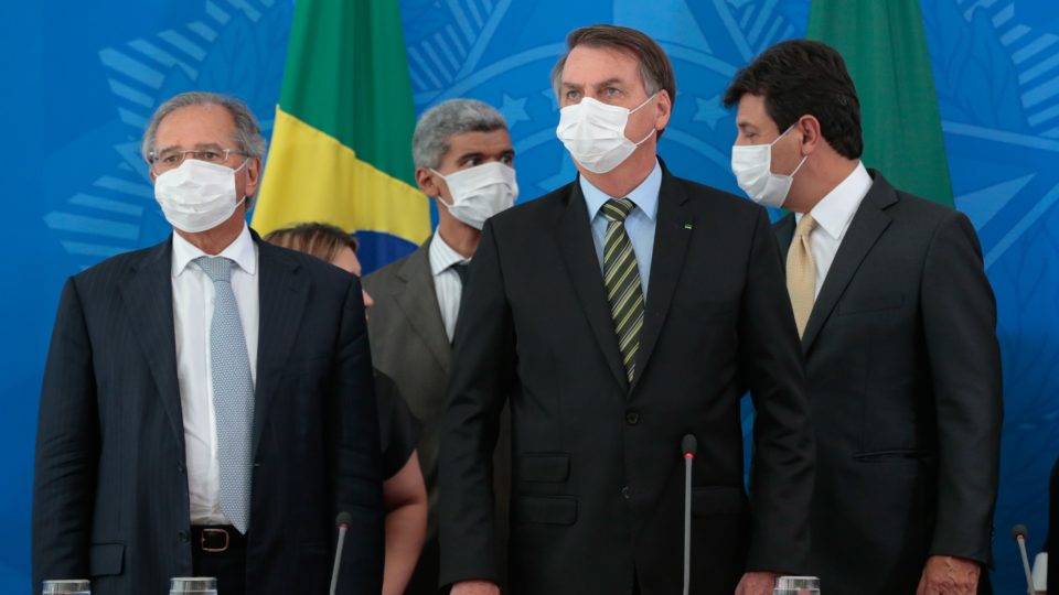 O ministro Paulo Guedes e o presidente Jair Bolsonaro
