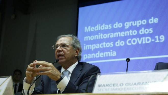 Ministro Paulo Guedes, em apresentação à imprensa.