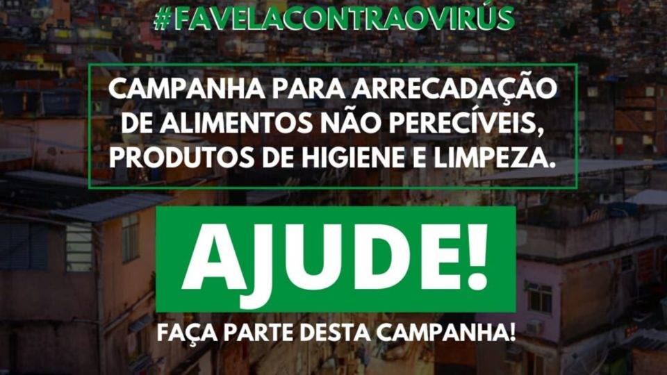 Campanha “Favela contra o Vírus” pede doação de sabonetes e produtos de higiene Campanha “Favela contra o Vírus” pede doação de sabonetes e produtos de higiene