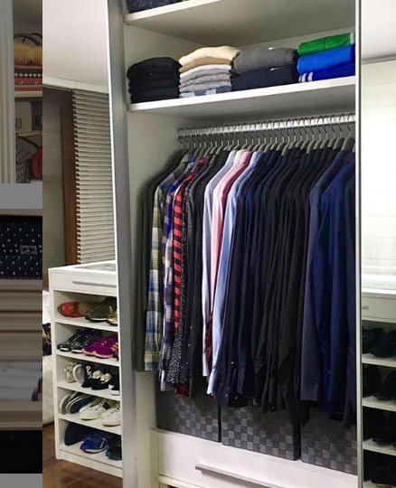 Retirar peças que não se usa mais libera espaço para organizar as ficam. Foto: reprodução/Instagram Governess Retirar peças que não se usa mais libera espaço para organizar as ficam. Foto: reprodução/Instagram Governess