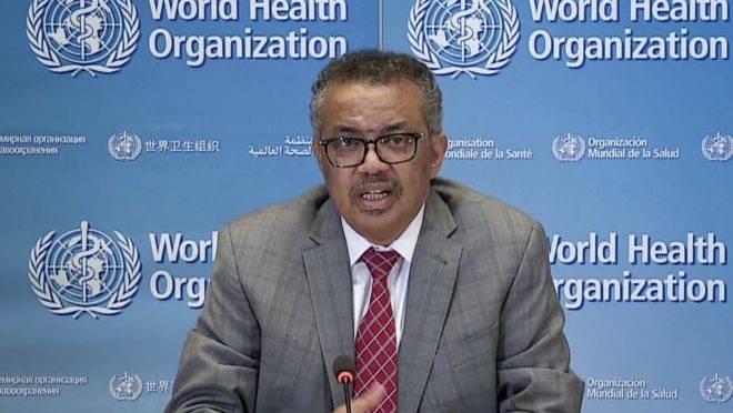 O diretor-geral da OMs, Tedros Ghebreyesus.