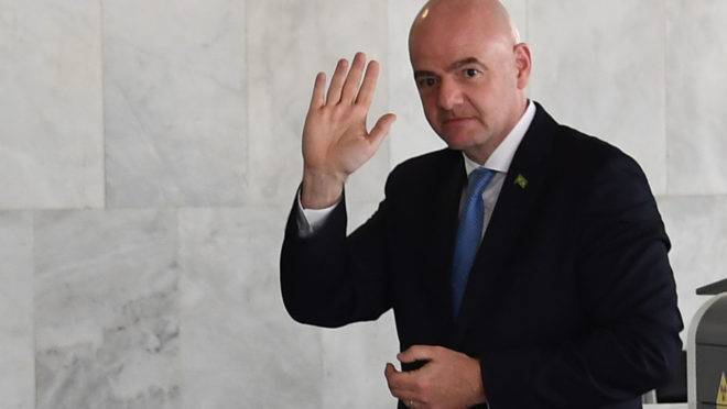 Presidete da Fifa, Gianni Infantino.