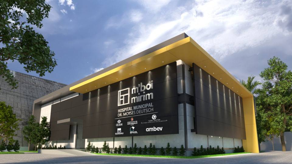Empresas constroem hospital com 100 leitos para novo coronavírus; entrega será em um mês Novo hospital construído na cidade de São Paulo