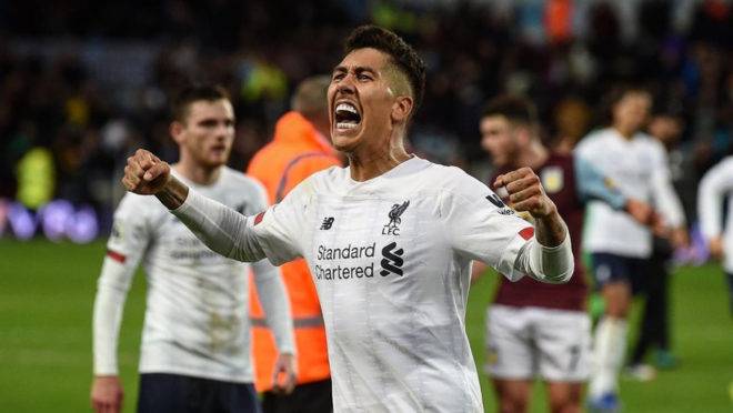 Liverpool, do brasileiro Roberto Firmino, liderava a Premier League antes da paralisação