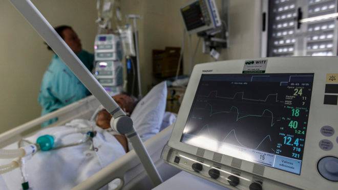 UTI do Hospital de Clínicas, em Curitiba. Imagem de arquivo.