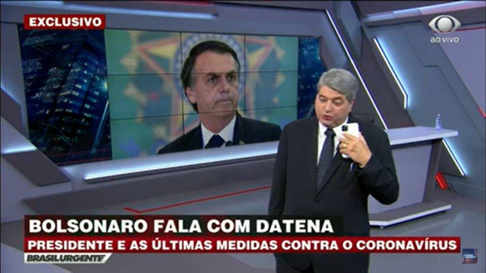 Bolsonaro: atividade essencial é a indispensável para um homem levar comida a família Bolsonaro falou sobre seu entendimento de atividade essencial no programa do Datena