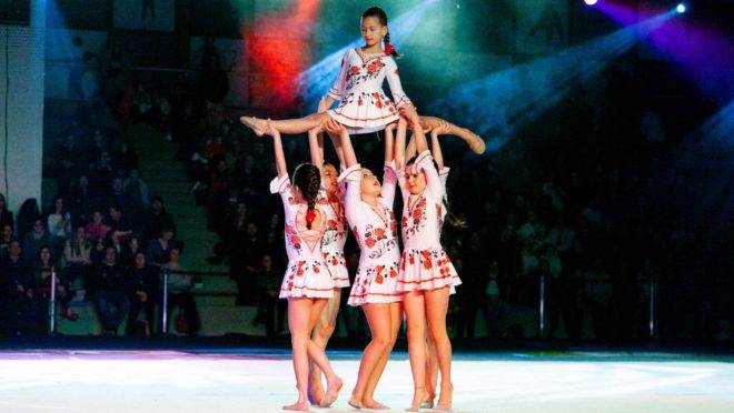 Apresentação da Ginástica de Gala no evento Posiarte 2019