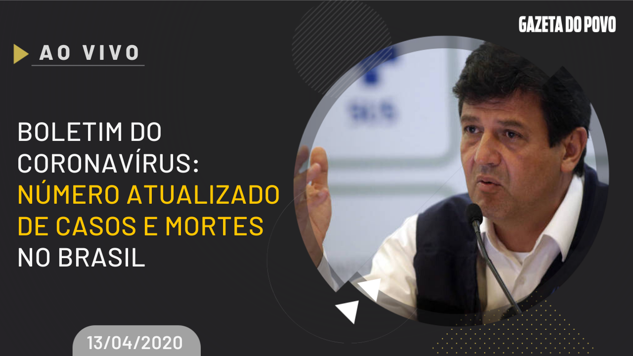 Boletim COVID-19: ministro da Saúde Henrique Mandetta e secretários mostram evolução de casos e mortes do coronavírus no Brasil.