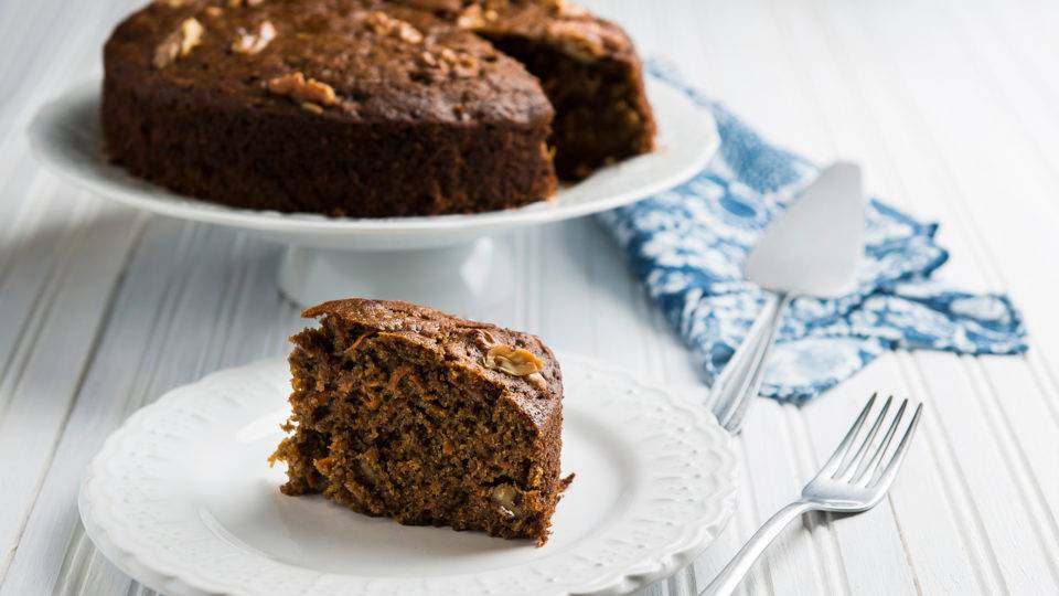 Bolo de cenoura americano.