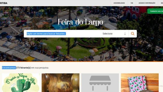 Novo site da prefeitura reúne fotos dos trabalhos e contatos dos artesãos da Feira do Largo.