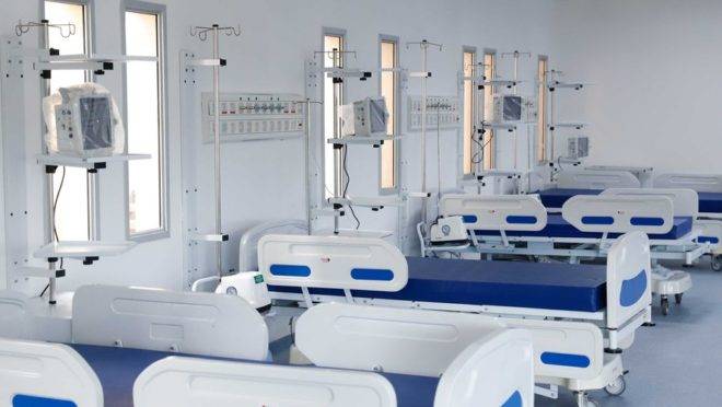 Estrutura está sendo montada no Hospital Regional de Telêmaco Borba.