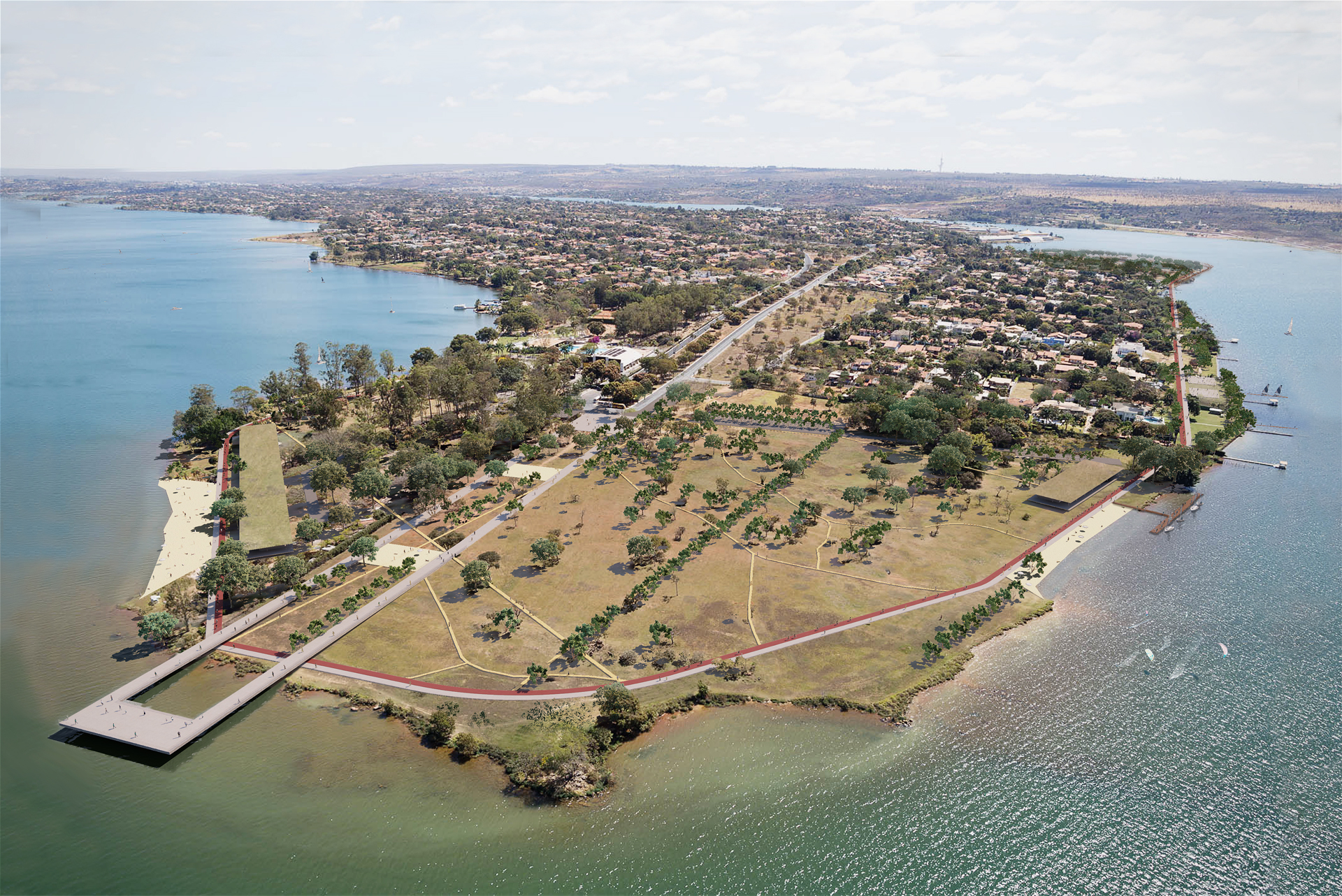 Proposta vencedora para requalificação da orla do Lago Paranoá Proposta vencedora para requalificação da orla do Lago Paranoá