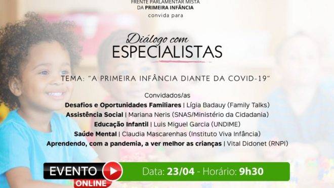 Evento ocorre às 9h30. Para participar, é preciso inscrever-se previamente.